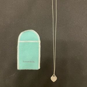 Tiffany & Co. Heart Tag Pendant Necklace - 18 inch chain